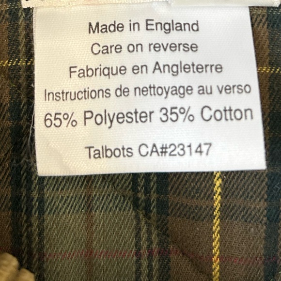 Vintage Talbots Quilted Barn Jacket with Corduroy Trim and Plaid Lining Small - Picture 3 of 7